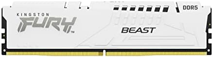 קינגסטון Fury Beast White 64GB 5600MT/S CL40 DDR5 XMP DIMM | Overclocking | Plug n Play | אינטל XMP 3.0 | ערכה של 2